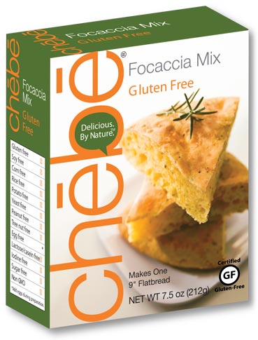 Focaccia Mix: 8-pack case, 7.5 oz. per package - chebe